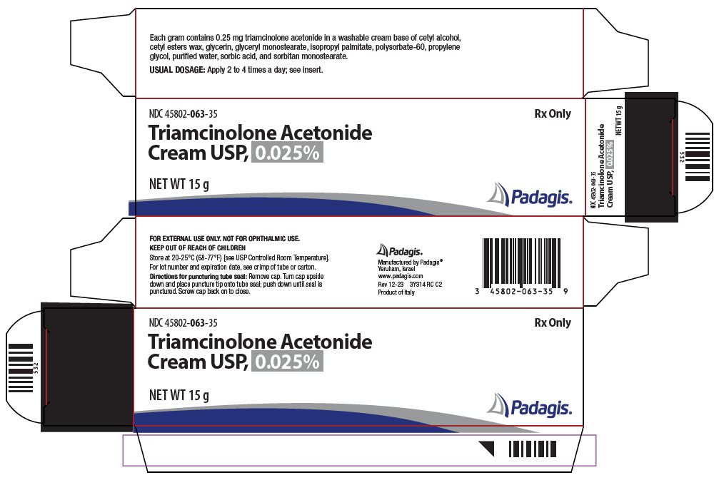 Triamcinolone Acetonide Cream USP, 0.025% carton