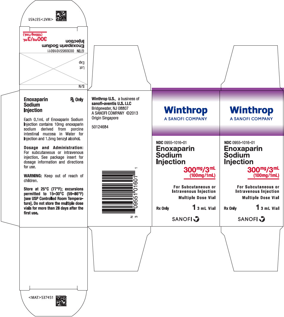 PRINCIPAL DISPLAY PANEL - 300 mg/3 mL Vial Carton