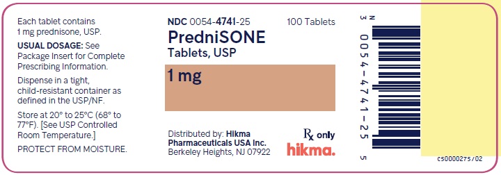 1 mg Bottle Label - 100 count